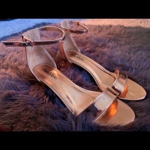 Rose Gold Chunky Heels